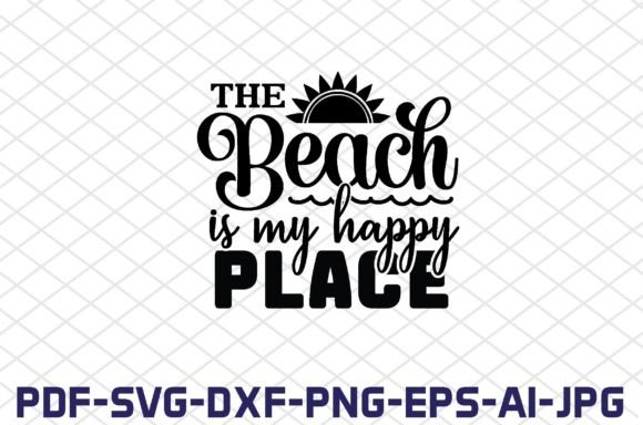 Download The Beach is My Happy Place SVG Cut File - The beach is my happy place svg cut file Collection