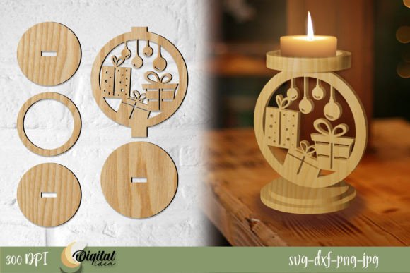 Download Chrismas Candle Holder&amp;Gifts - Premium Resources