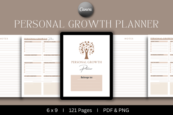 Download Personal Growth Planner | KDP Interior - Personal growth Collection