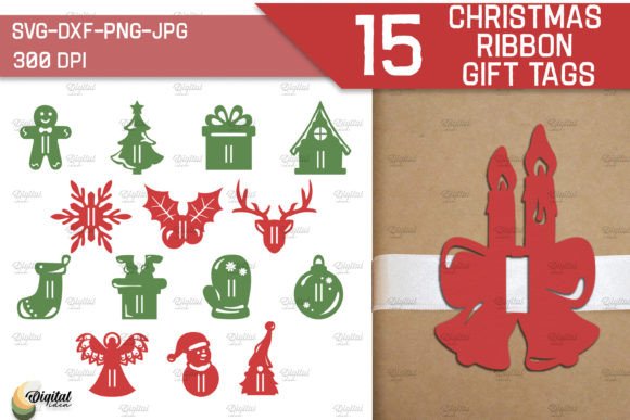 Download Christmas Ribbon Gifts Tags Bundle - Premium Bundle