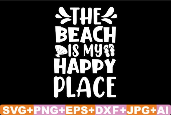 Download The Beach is My Happy Place SVG Cut File - The beach is my happy place svg cut file Collection