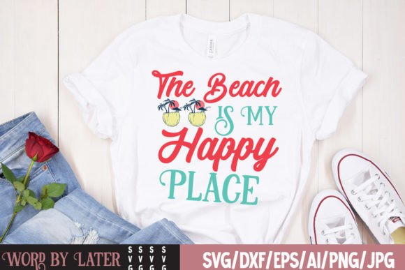Download The Beach is My Happy Place SVG Cut File - The beach is my happy place svg cut file Collection