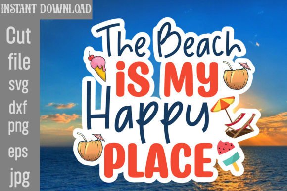 Download The Beach is My Happy Place SVG Cut File - The beach is my happy place svg cut file Collection