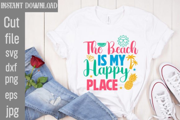 Download The Beach is My Happy Place SVG Cut File - The beach is my happy place svg cut file Collection