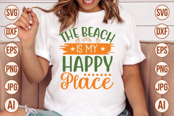Download The Beach is My Happy Place SVG Cut File - The beach is my happy place svg cut file Collection