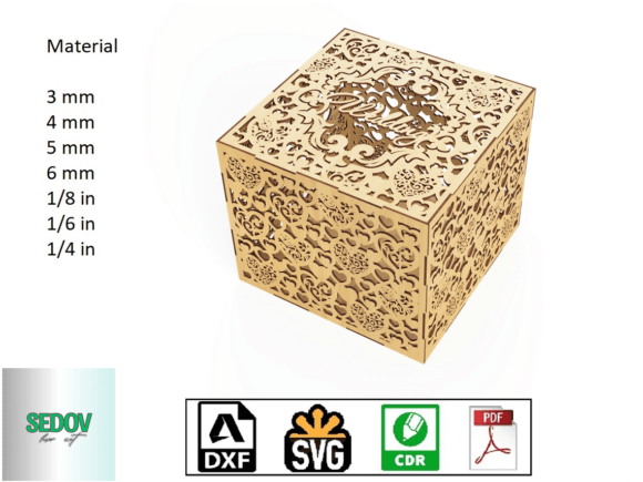 Download Laser Cut Wedding Card Box Cash Gifts - Premium Resources